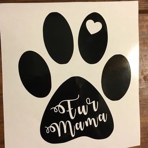 Fur mama decal